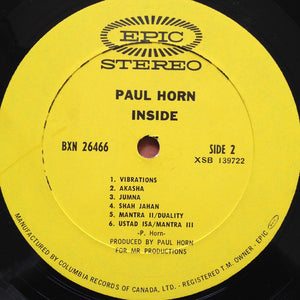 Paul Horn - Inside - 1968