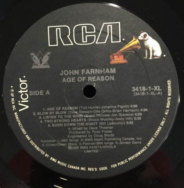 John Farnham - Age Of Reason