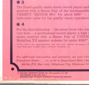 Various - The Lively Sound of University - 1966