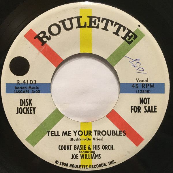 Count Basie Orchestra - Tell Me Your Troubles / Hallelujah, I Love Her So