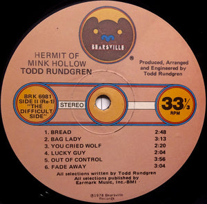 Todd Rundgren - Hermit Of Mink Hollow - 1978