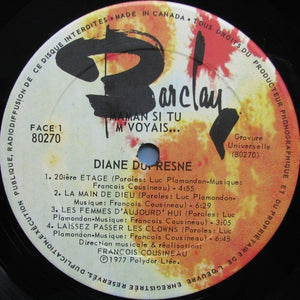 Diane Dufresne - Maman Si Tu M'Voyais - 1977
