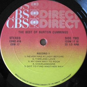 Burton Cummings - The Best Of Burton Cummings - 1980