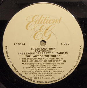 Toyah - The Lady Or The Tiger?