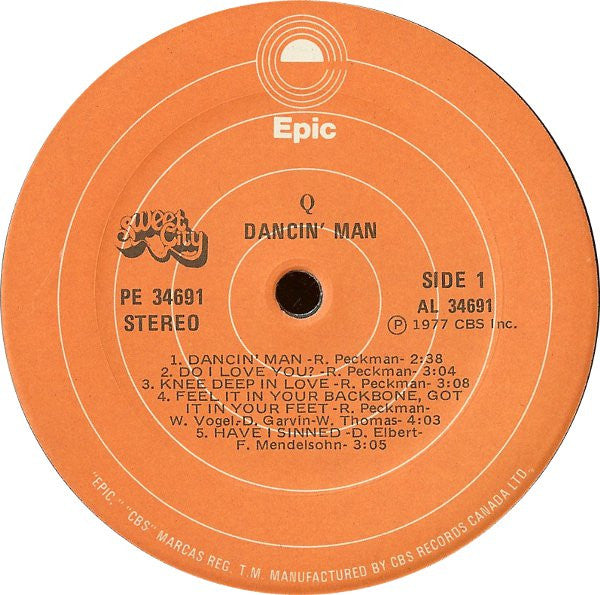 Q  - Dancin' Man Vinyl Record