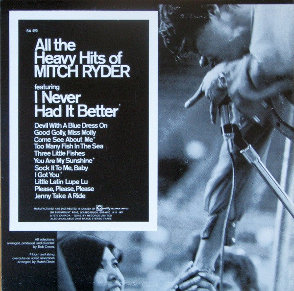 Mitch Ryder - All The Heavy Hits Of Mitch Ryder - 1975