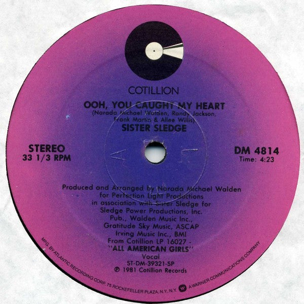 Sister Sledge - He's Just A Runaway (A Tribute To Bob Marley) / Ooh, You Caught My Heart