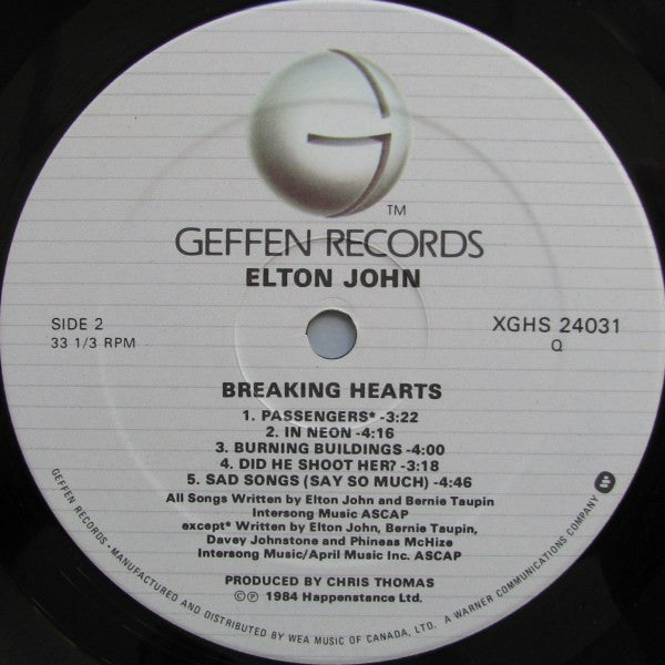 Elton John - Breaking Hearts