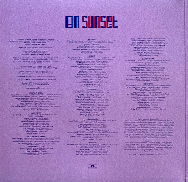 Paul Weller - On Sunset