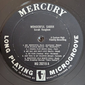Sarah Vaughan - Wonderful Sarah