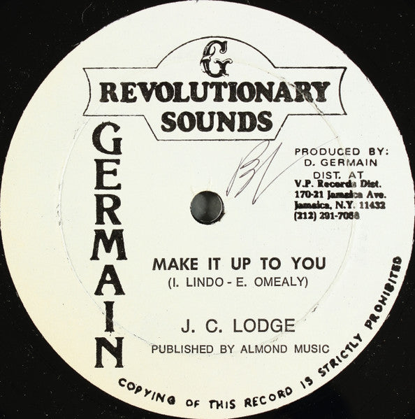 JC Lodge - Make It Up To You / Make It Dub