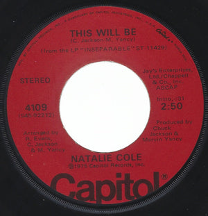 Natalie Cole - This Will Be / Joey - 1975