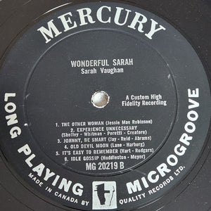 Sarah Vaughan - Wonderful Sarah