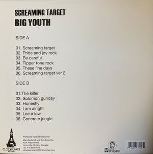 Big Youth - Screaming Target - 2021