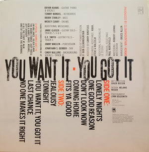 Bryan Adams - You Want It, You Got It