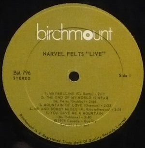 Narvel Felts - 'Live'