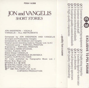 Jon & Vangelis - Short Stories - 1981