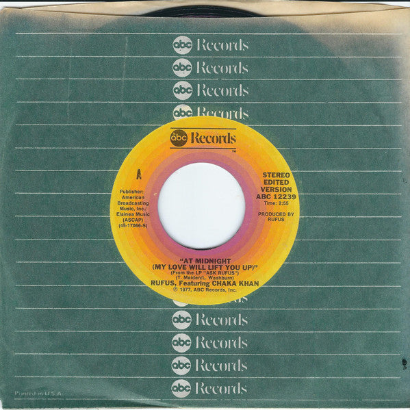 Rufus & Chaka Khan - At Midnight (My Love Will Lift You Up)