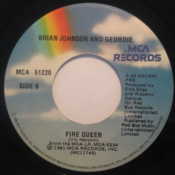 Brian Johnson And Geordie - Treat Her Like A Lady - 1981