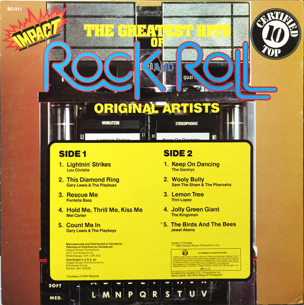 Various - The Greatest Hits Of Rock And Roll - Vol 10