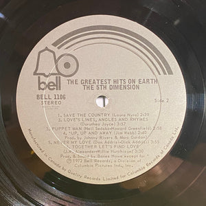 The Fifth Dimension - Greatest Hits On Earth