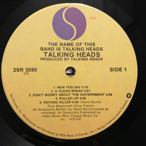 Talking Heads - The Name Of This Band Is Talking Heads - 1982