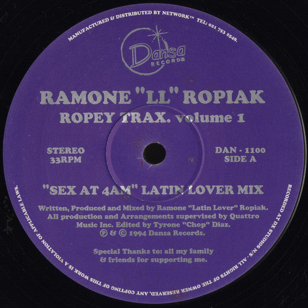 Ramone "Latin Lover" Ropiak - Ropey Trax Volume 1