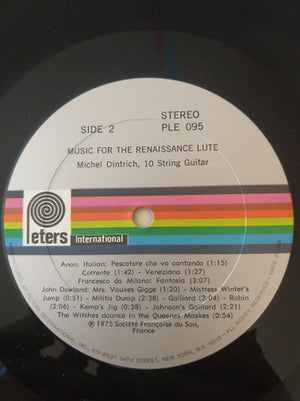 Michel Dintrich - Music For The Renaissance Lute