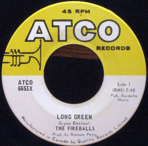 Fireballs, The - Long Green / Light In The Window - 1969