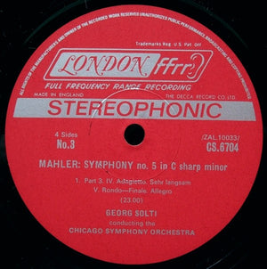 Gustav Mahler / Chicago Symphony Orchestra, Georg Solti, Yvonne Minton - Symphony No. 5 / 4 Songs From "Des Knaben Wunderhorn" - 1971