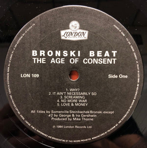 Bronski Beat - The Age Of Consent - 1984