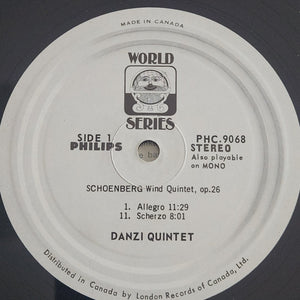 Arnold Schoenberg, Danzi Kwintet - Wind Quintet, Opus 26 - 1967