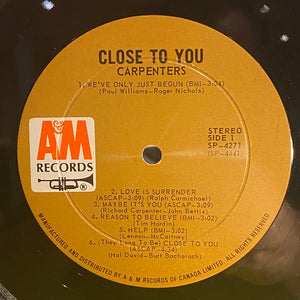 Carpenters - Close To You - 1970
