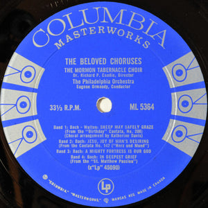 Mormon Tabernacle Choir, Richard P. Condie - Philadelphia Orchestra, The, Eugene Ormandy - The Beloved Choruses - 1958