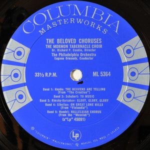 Mormon Tabernacle Choir, Richard P. Condie - Philadelphia Orchestra, The, Eugene Ormandy - The Beloved Choruses - 1958
