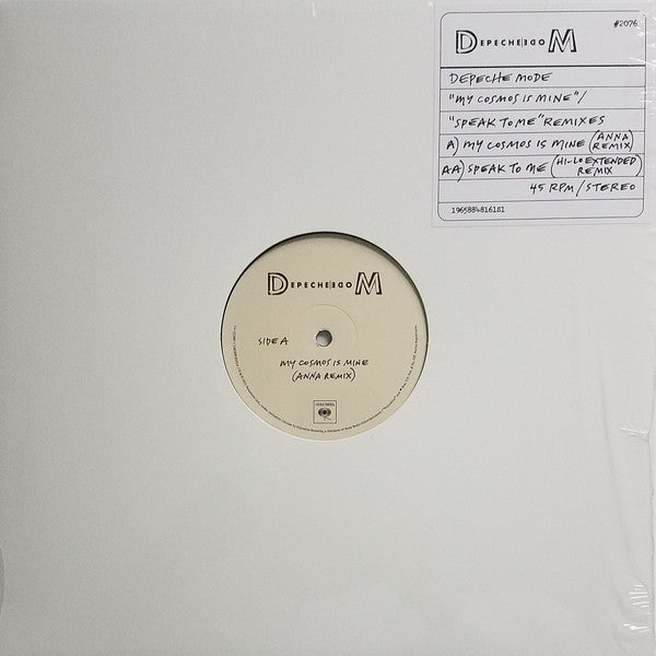 Depeche Mode - My Cosmos Is Mine / Speak To Me (Remixes) - 2024