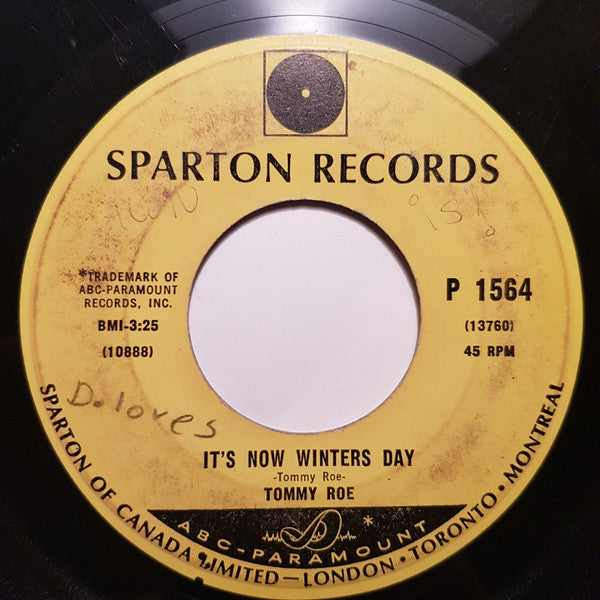 Tommy Roe - It's Now Winters Day / Kick Me Charlie