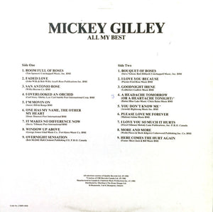 Mickey Gilley - All My Best - 1982