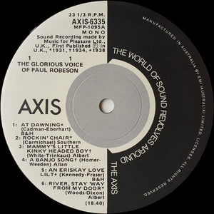 Paul Robeson - The Glorious Voice Of Paul Robeson