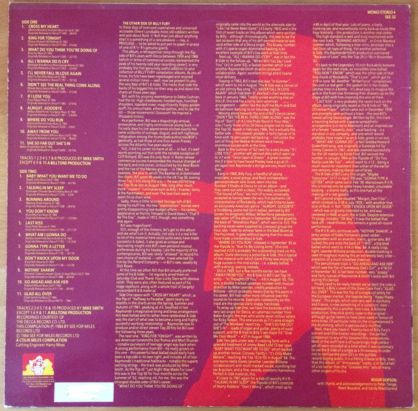 Billy Fury - Billy Fury - 1984