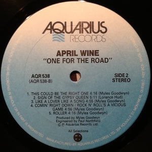 April Wine - One For The Road Vinyl Record