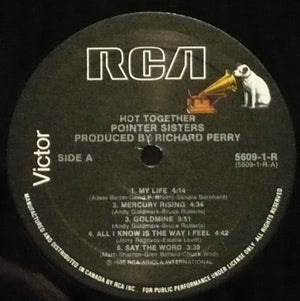 Pointer Sisters - Hot Together - 1986
