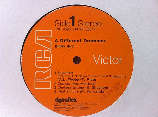 Buddy Rich - A Different Drummer