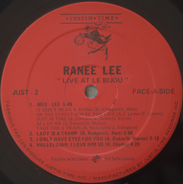 Ranee Lee - Live At Le Bijou