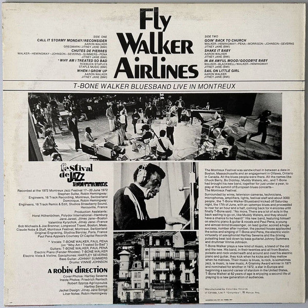 T-Bone Walker Blues Band - Fly Walker Airlines - 1972
