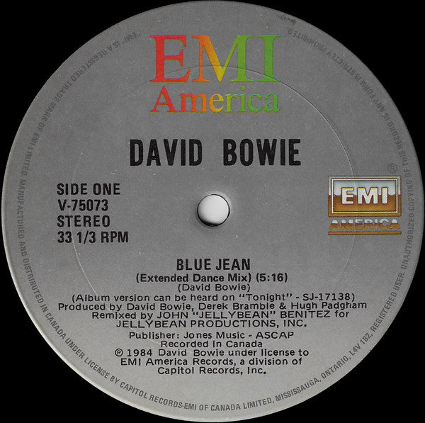 David Bowie - Blue Jean - 1984
