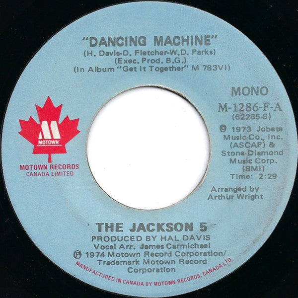 The Jackson 5 - Dancing Machine / It's Too Late To Change The Time
