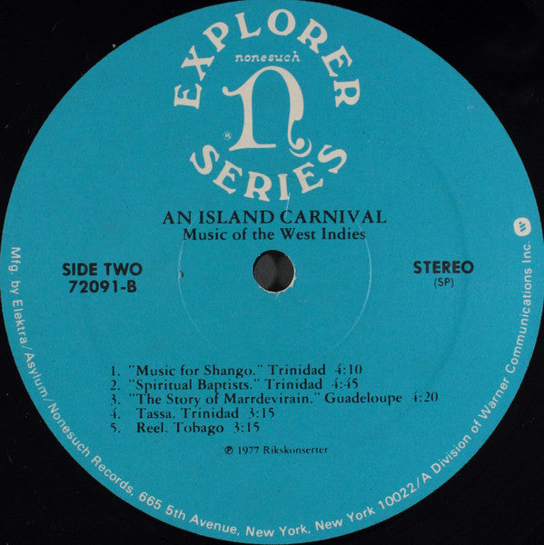 Various - An Island Carnival (Music Of The West Indies)