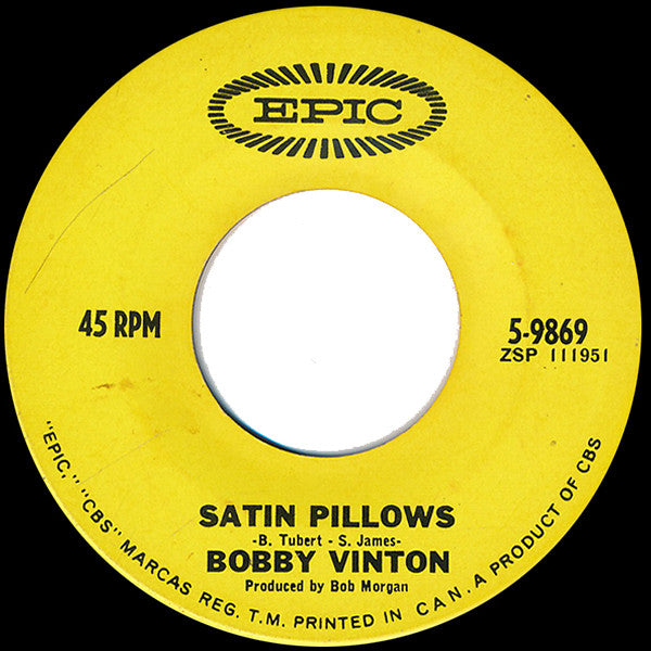 Bobby Vinton - Careless / Satin Pillows Vinyl Record