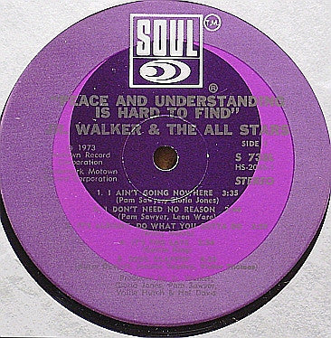 Jr. Walker & The All Stars - Peace & Understanding Is Hard To Find Vinyl Record